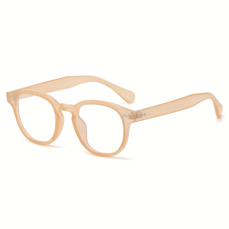 Round Keyhole Frame Retro Sunglasses - C14
