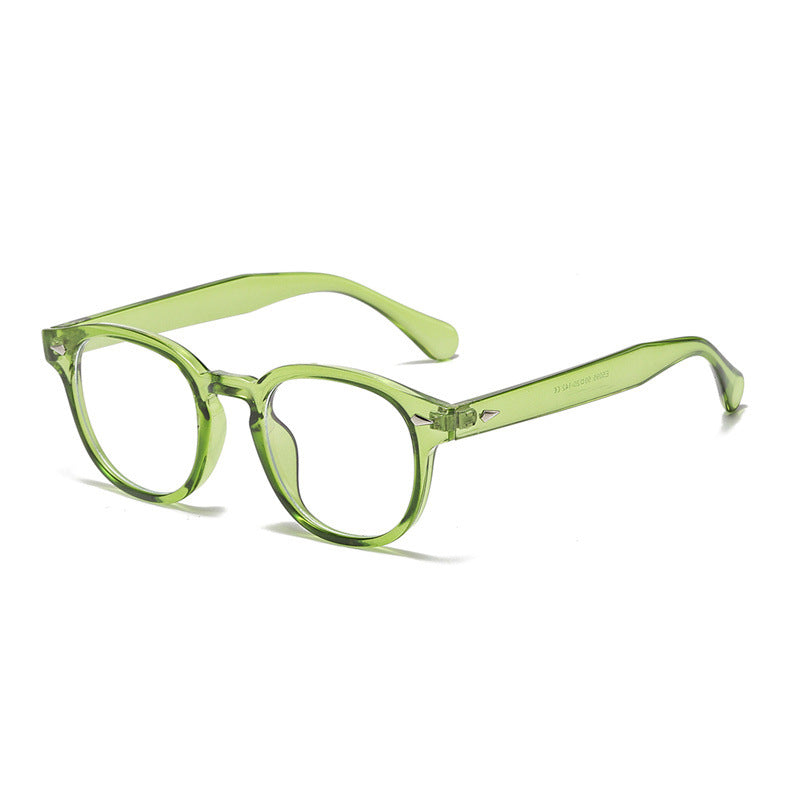 Round Keyhole Frame Retro Sunglasses - C17