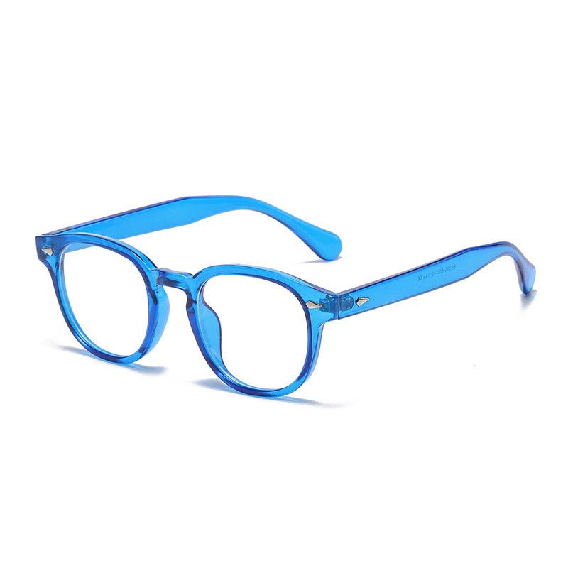 Round Keyhole Frame Retro Sunglasses - C19