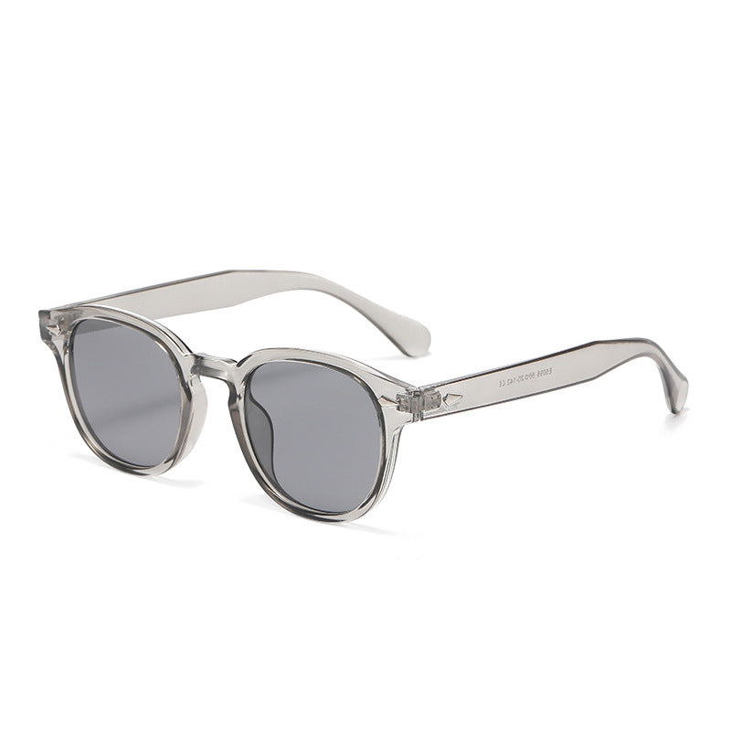 Round Keyhole Frame Retro Sunglasses - C31