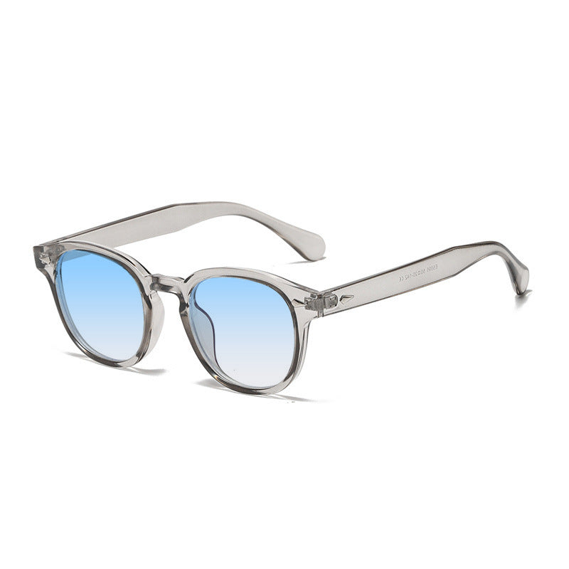 Round Keyhole Frame Retro Sunglasses - C41