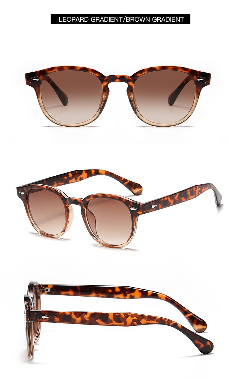 Round Keyhole Frame Retro Sunglasses - view 1
