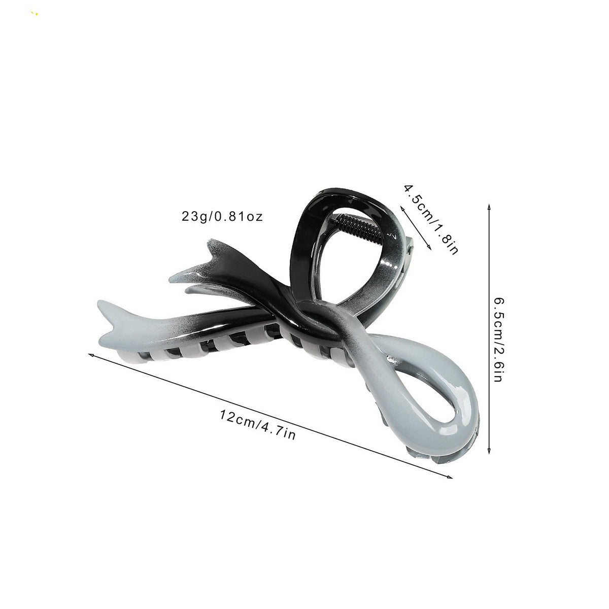 Ribbon Bow Loop Jaw Hair Claw Clip - view 1