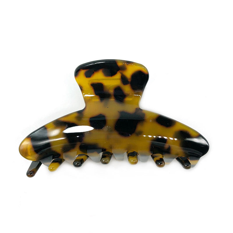 Small Tortoise Print Acetate Claw Clip - view 3