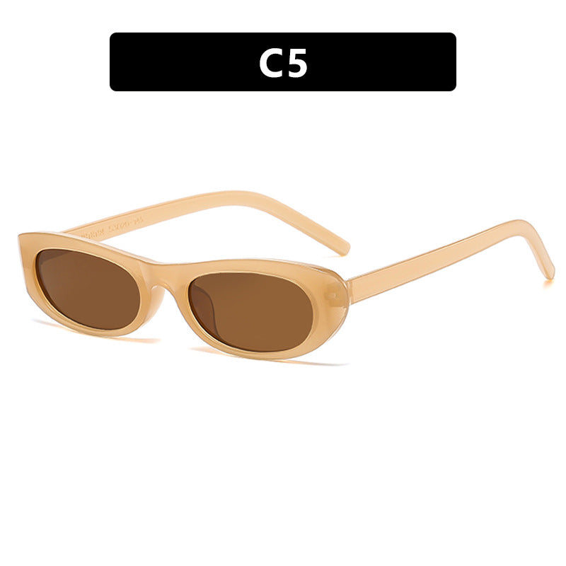 Micro Slim Oval Frame Sunglasses - NO05