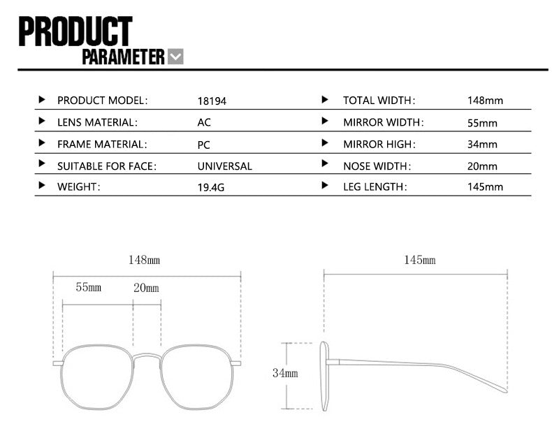 Micro Slim Oval Frame Sunglasses - view 1