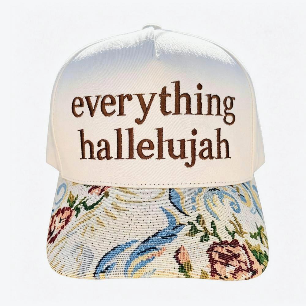 Embroidered Graphic Baseball Cap With Tapestry Bill - Every