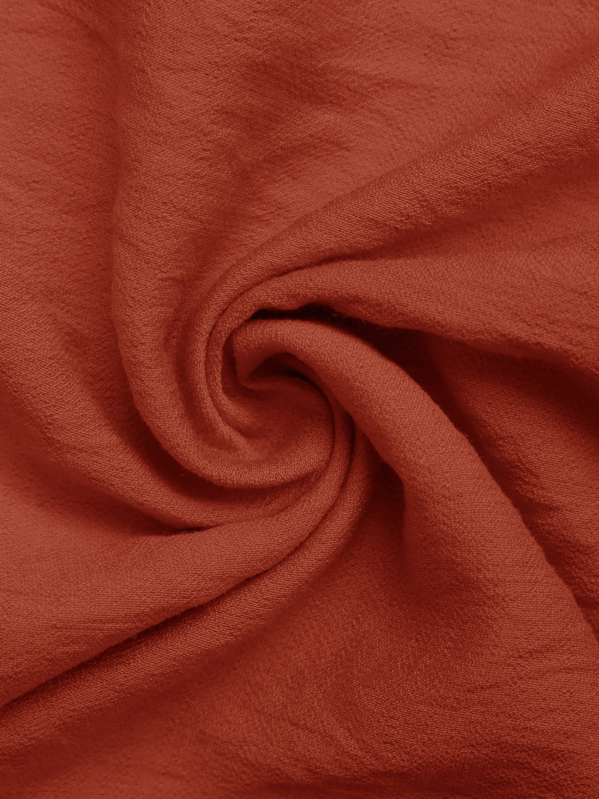 Twist Front Side Slit Midi Skirt - Orange - 4