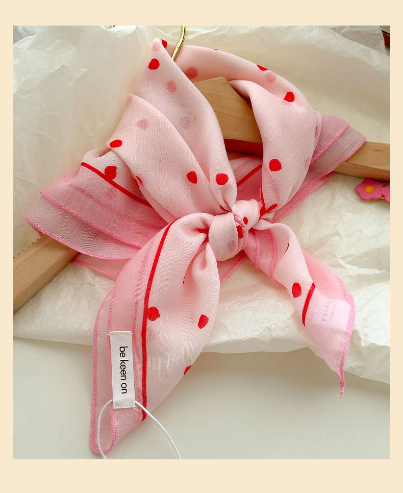 Pastel Patchwork Floral Bandana Square Scarf - view 1