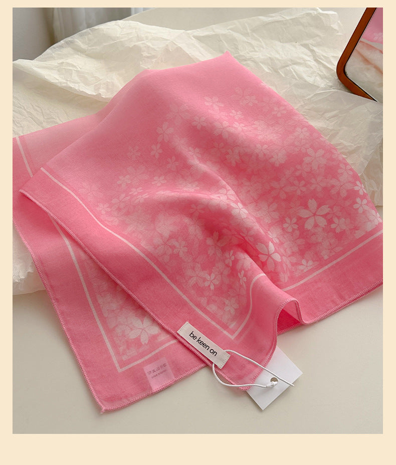 Pastel Patchwork Floral Bandana Square Scarf - view 5