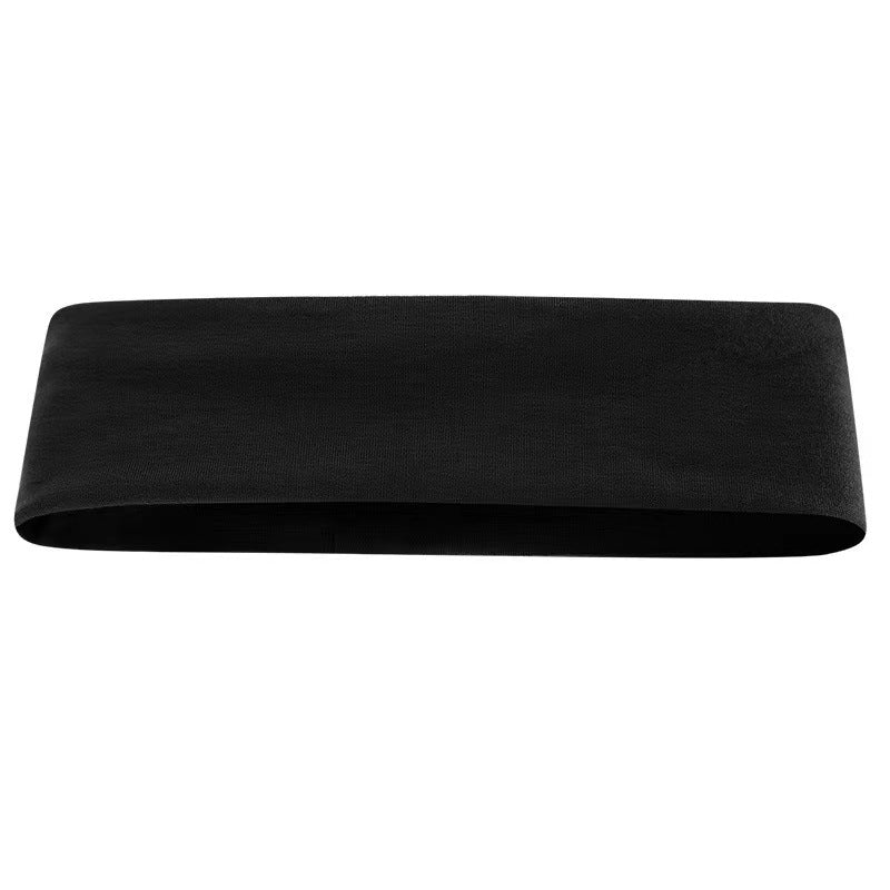 Wide Stretch Yoga Workout Headband - Black