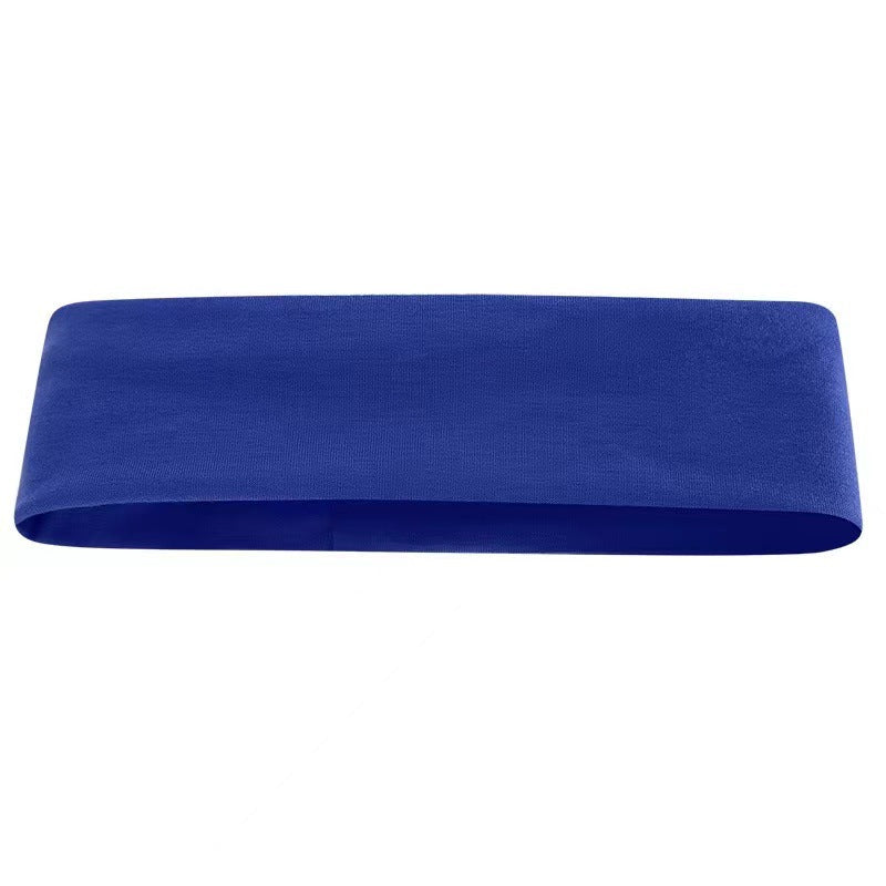 Wide Stretch Yoga Workout Headband - Blue