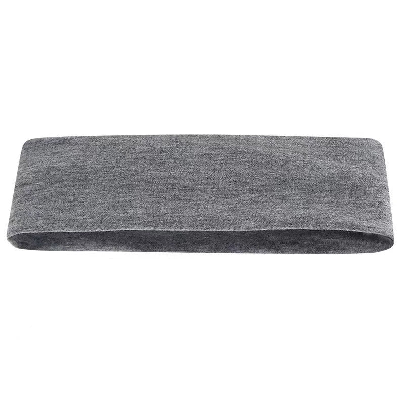 Wide Stretch Yoga Workout Headband - Dark-Grey