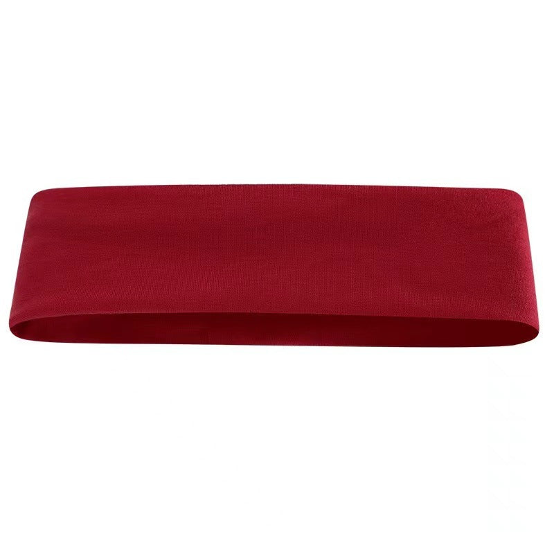 Wide Stretch Yoga Workout Headband - Wine-Red