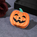 Jack-O-Lantern Pumpkin Hair Claw Clip - C2