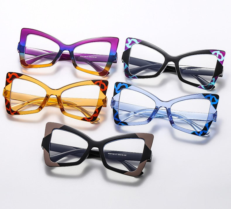 Bold Cat Eye Oversized Eyeglass Frames