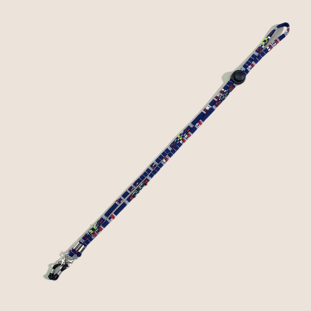 Woven Multicolor Eyeglass Strap Cord - DarkBlue
