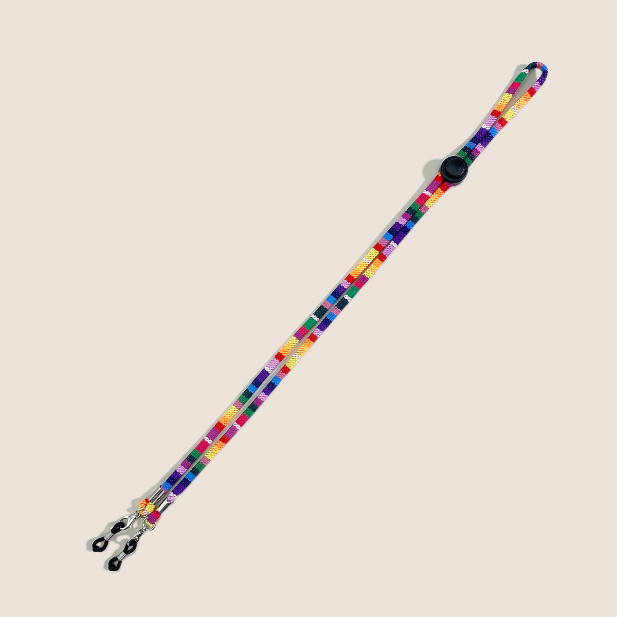 Woven Multicolor Eyeglass Strap Cord - Rainbow