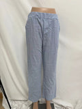 Pull On Tapered Trousers With Side Pockets - Blue