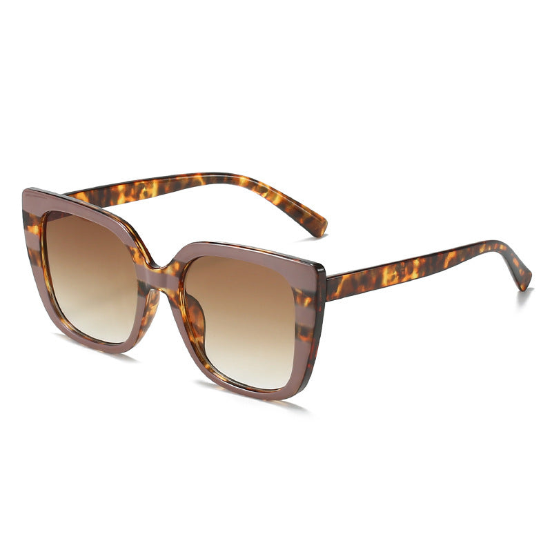Square Frame Two Tone Sunglasses - Color_2