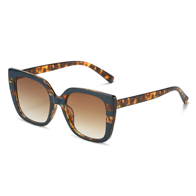 Square Frame Two Tone Sunglasses - Color_3