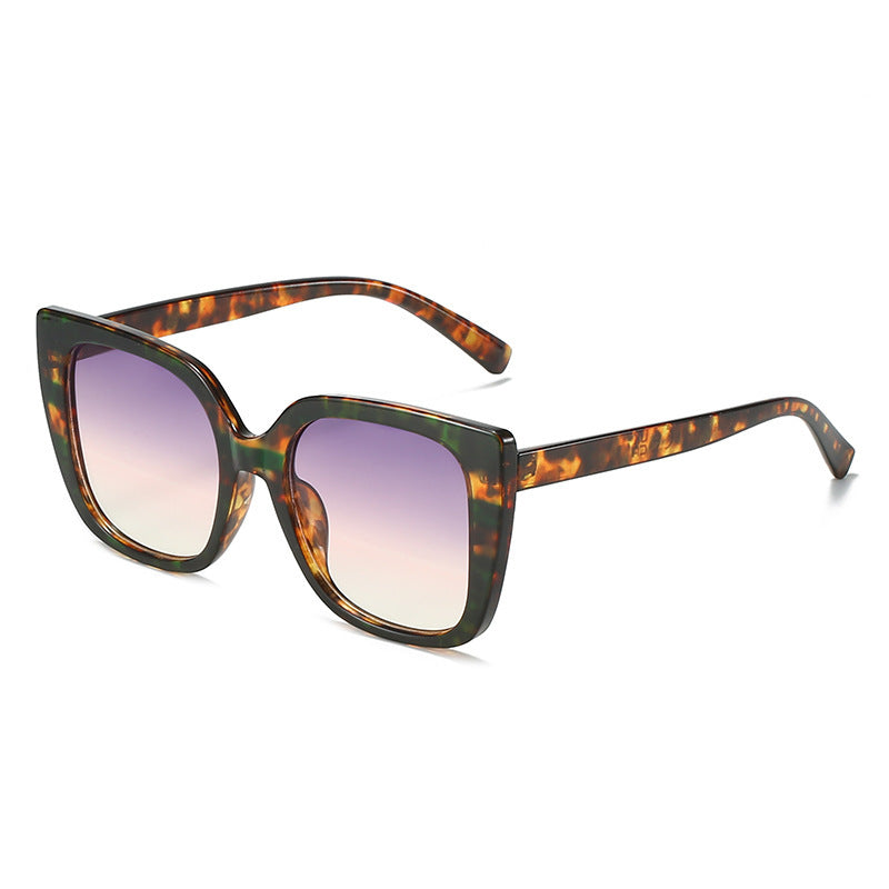 Square Frame Two Tone Sunglasses - Color_5