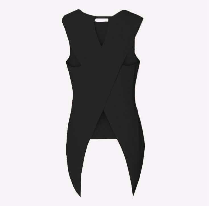 Crossover Asymmetric Hem Sleeveless Top - view 5