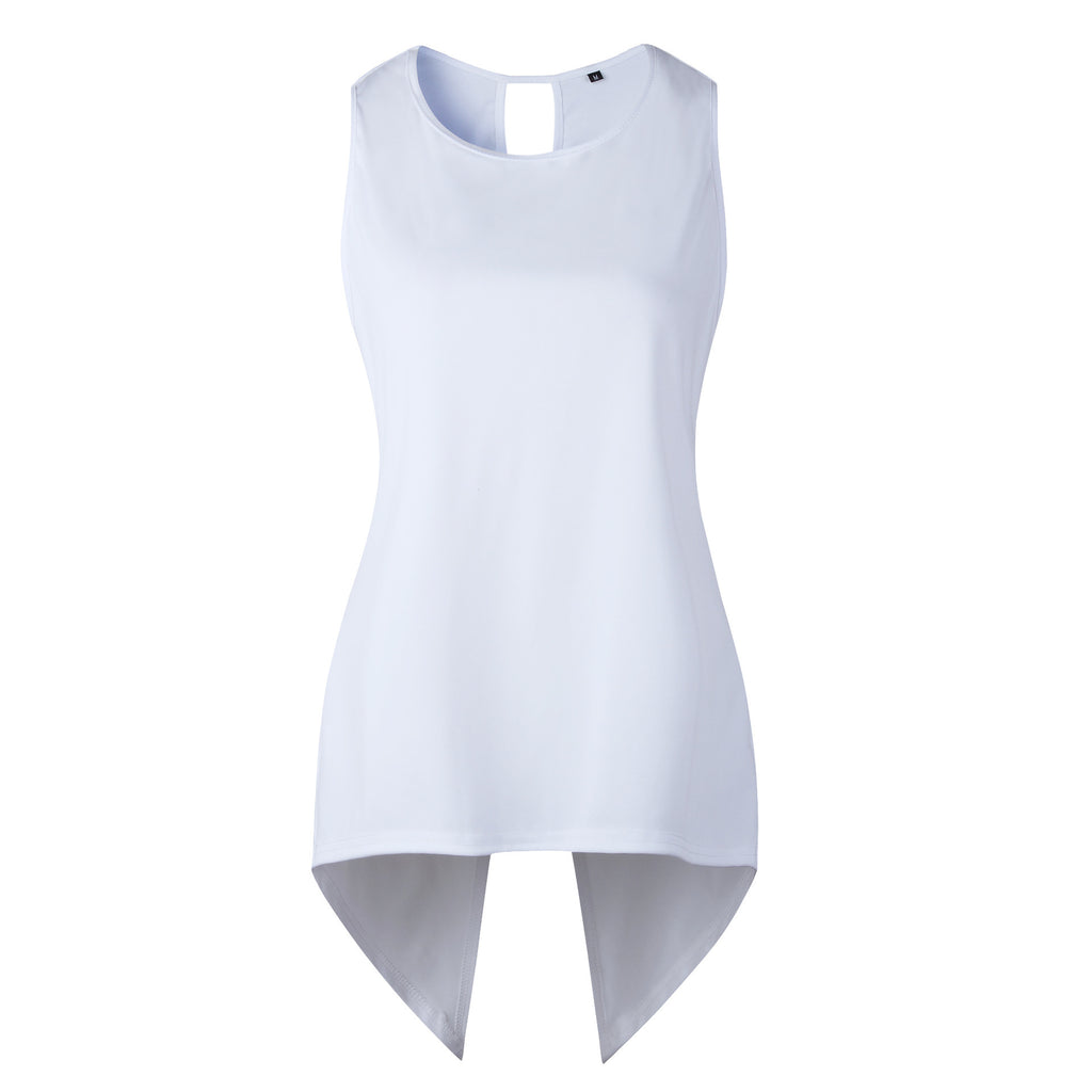 Crossover Asymmetric Hem Sleeveless Top - view 7