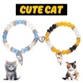 Magnetic Heart Cat Charm Couple Bracelet Set - Set03