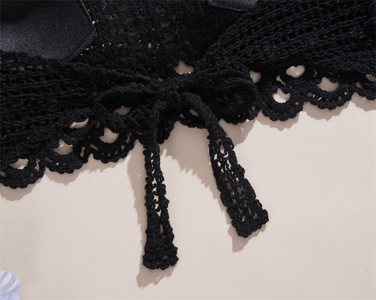 Scalloped Crochet Halter Swim Top - view 15