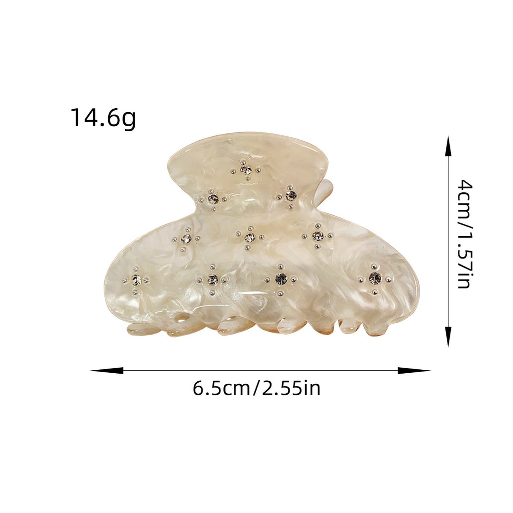 Rhinestone Flower Mini Claw Clip - view 4