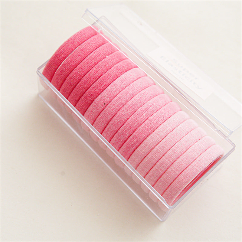 Seamless Elastic Hair Ties Boxed Set - Pink