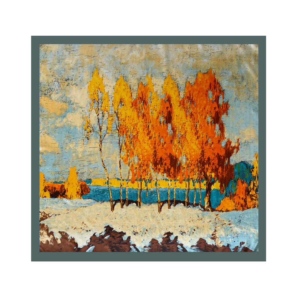 Painted Autumn Woodland Square Bandana - view 2