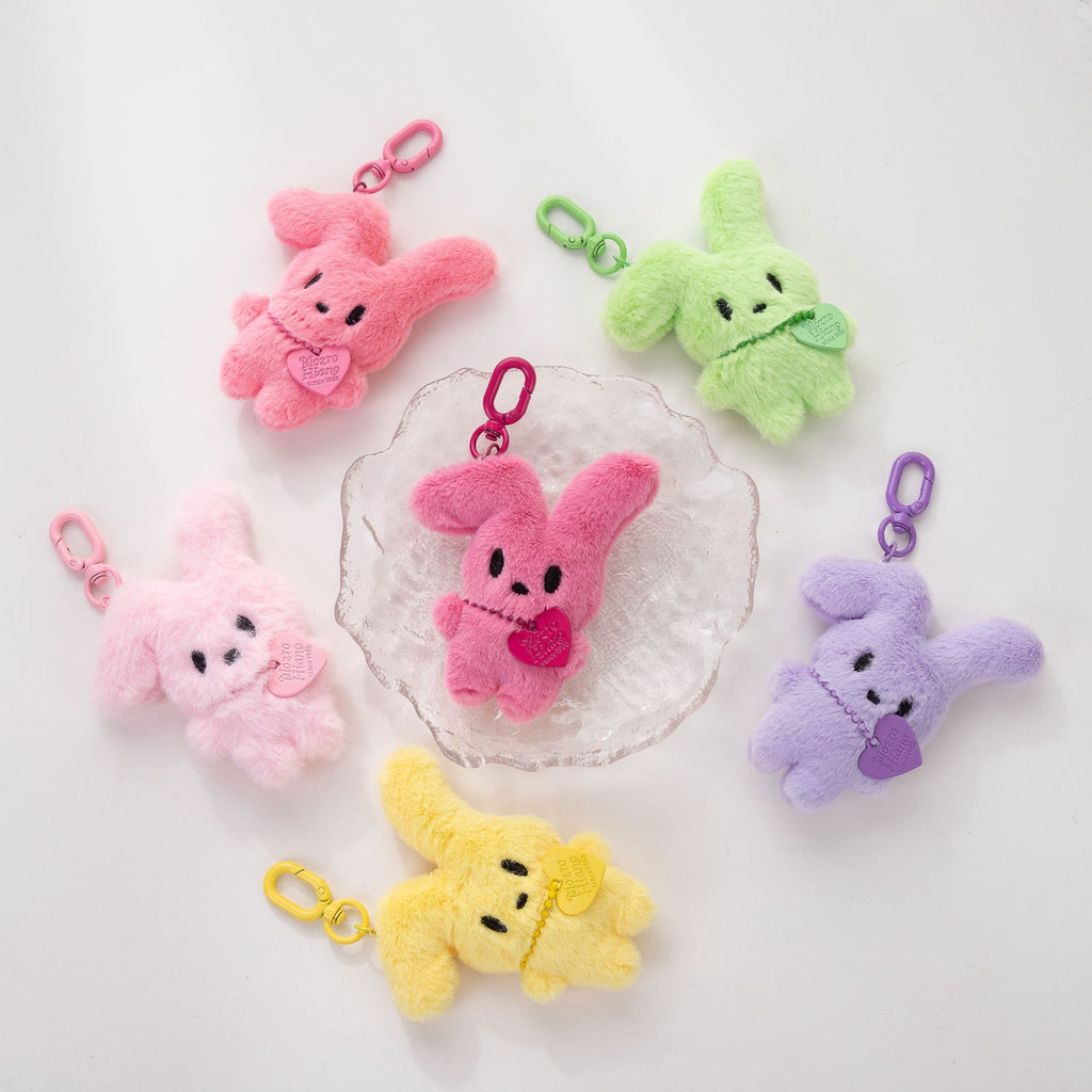 Plush Bunny Heart Bag Charm - view 1