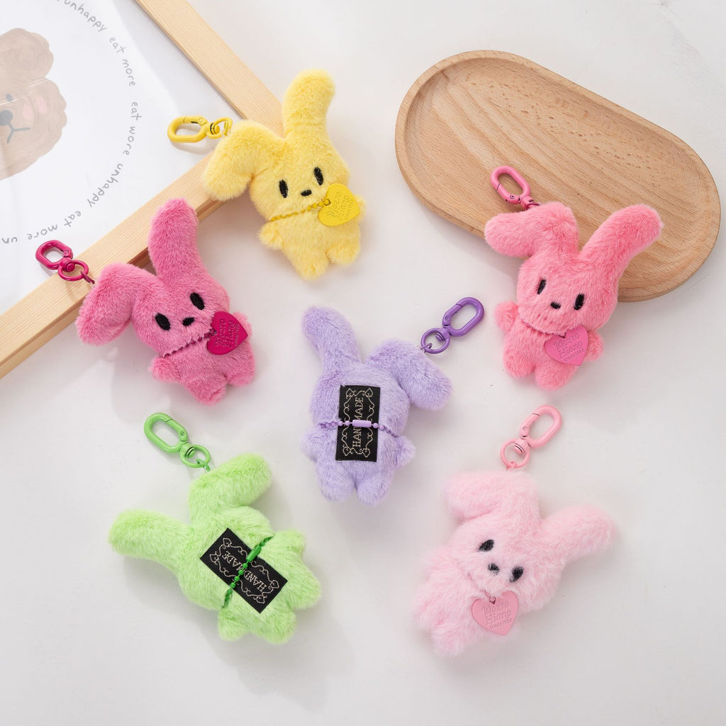 Plush Bunny Heart Bag Charm - view 2