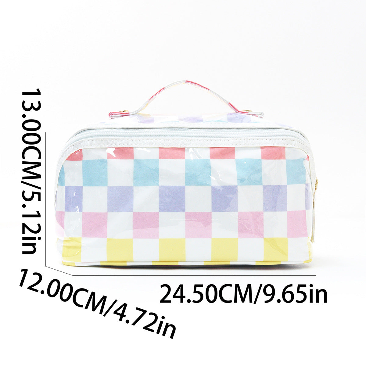 Wide Open Vinyl Cosmetic Travel Bag