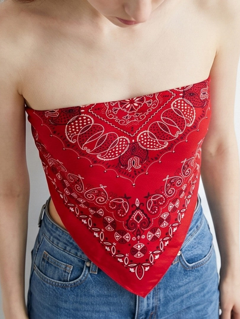 Paisley Bandana Square Neckerchief - view 5