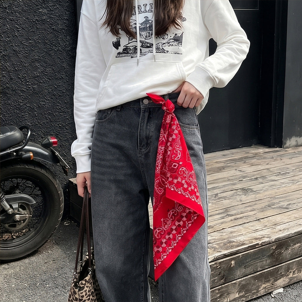 Paisley Bandana Square Neckerchief - view 7