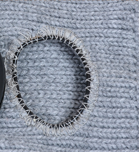 Ribbed Knit Goggle Beanie with Plush Lining - CGrey - 1