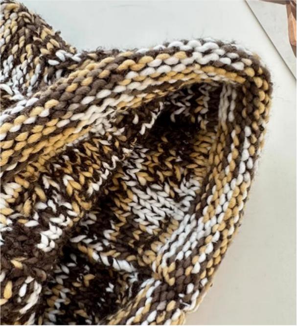 Pointed Ear Cable Knit Tassel Beanie - Yellow - 1