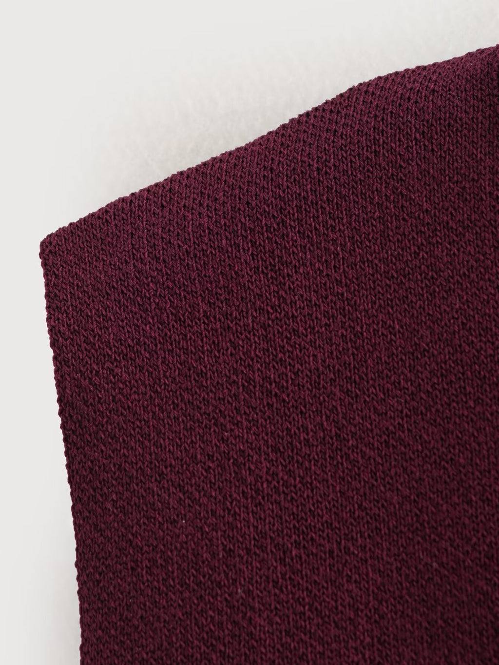 V Neck Two Button Knit Vest - Red - 1