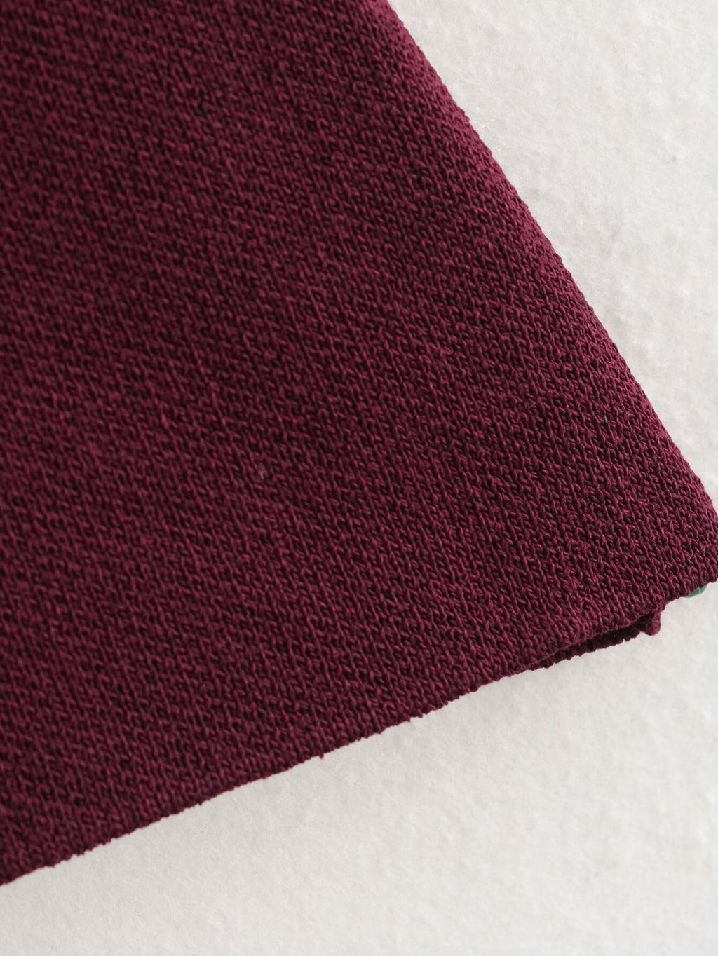 V Neck Two Button Knit Vest - Red - 3
