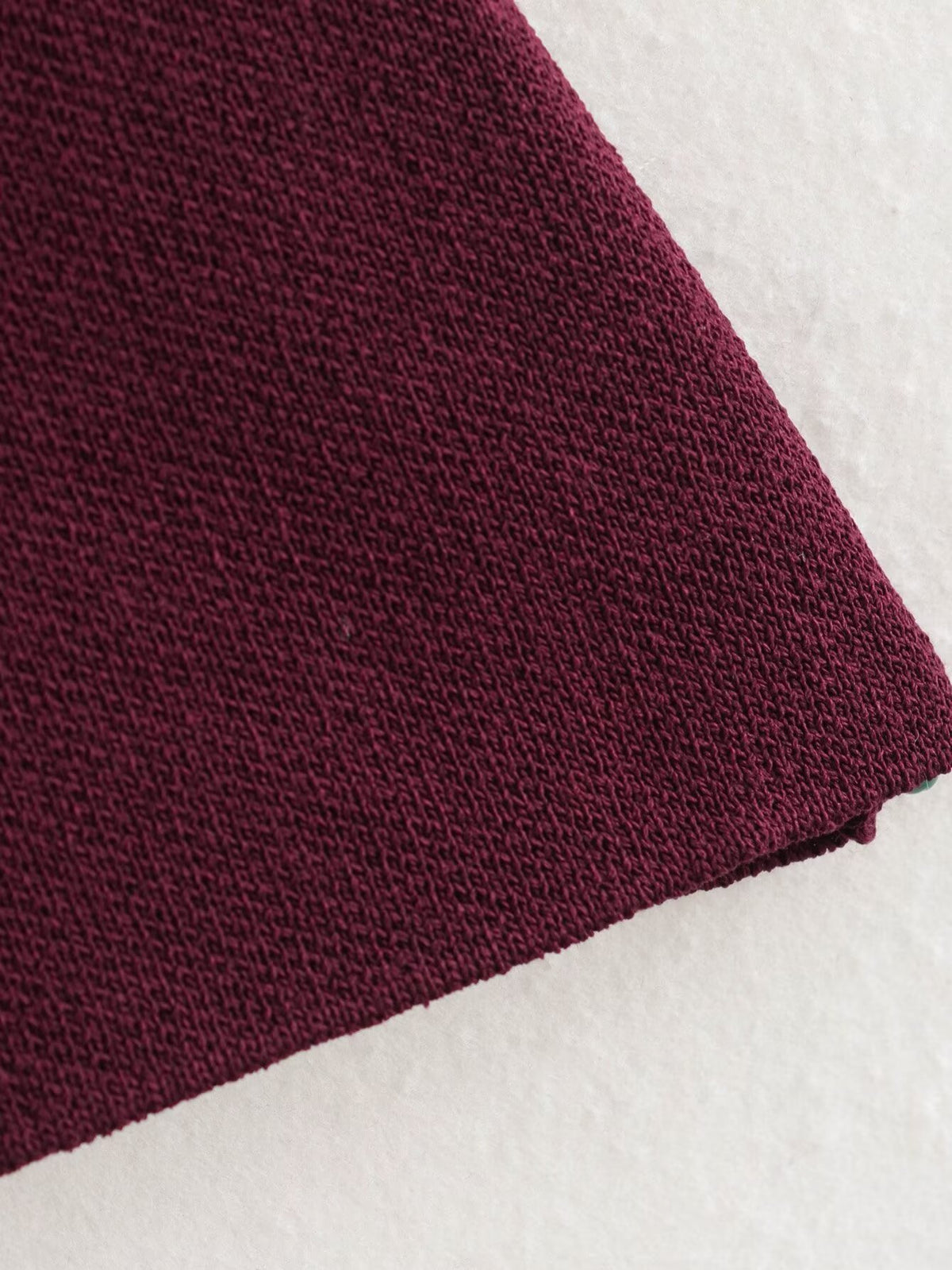 V Neck Two Button Knit Vest - Red - 3
