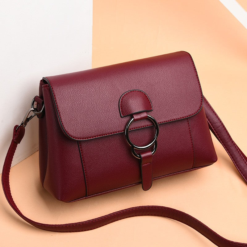 Ring Detail Flap Shoulder Bag