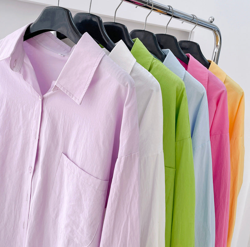 Lightweight Cotton Button Up Beach Shirt - view 2
