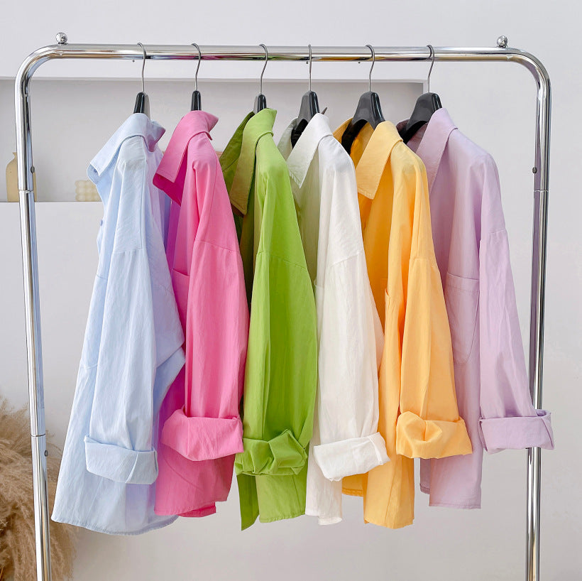 Lightweight Cotton Button Up Beach Shirt - view 4
