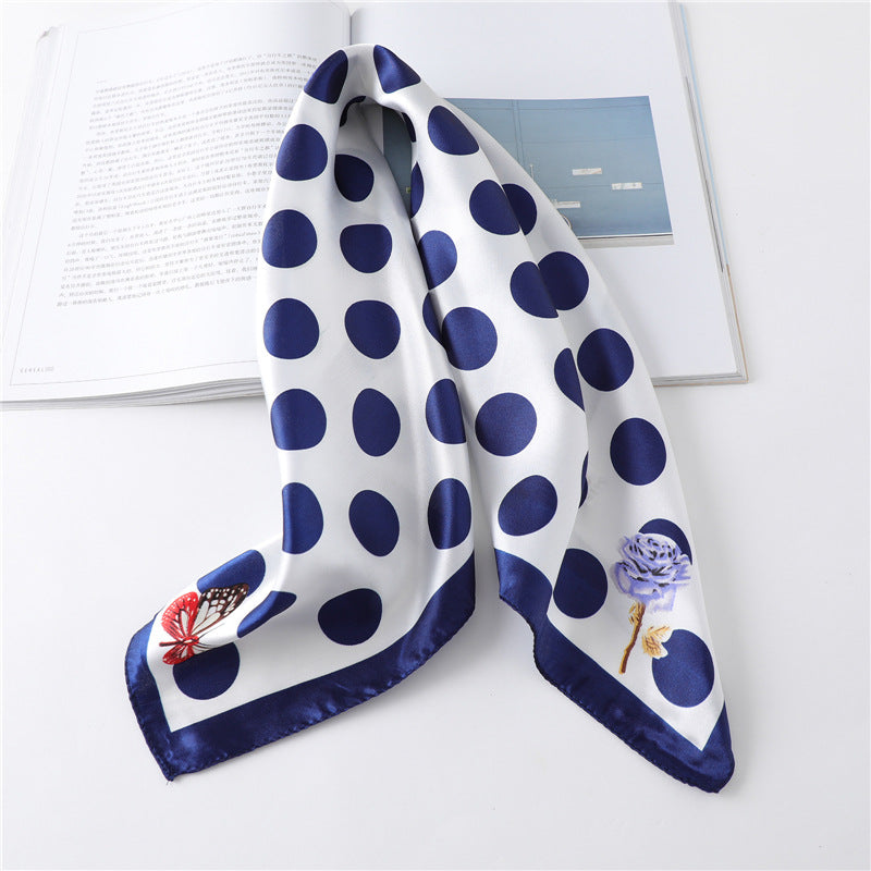 Paisley Print Square Satin Scarf - Color_14