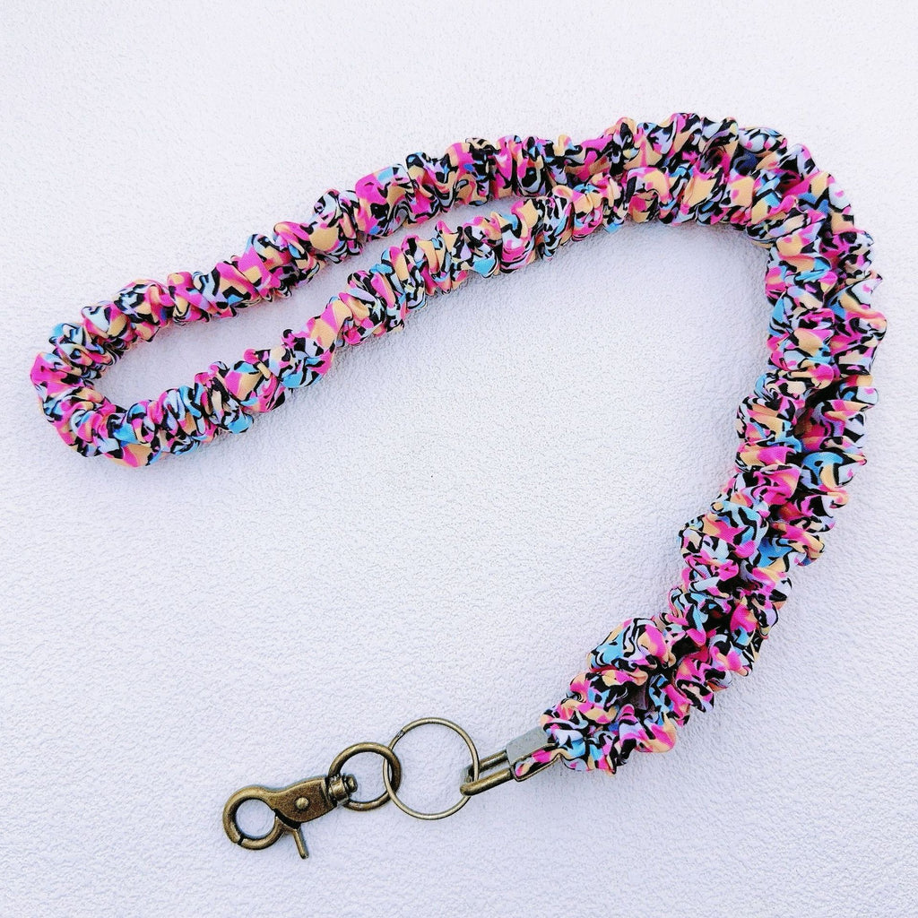 Confetti Print Fabric Lanyard Key Strap - Color_1 - 1