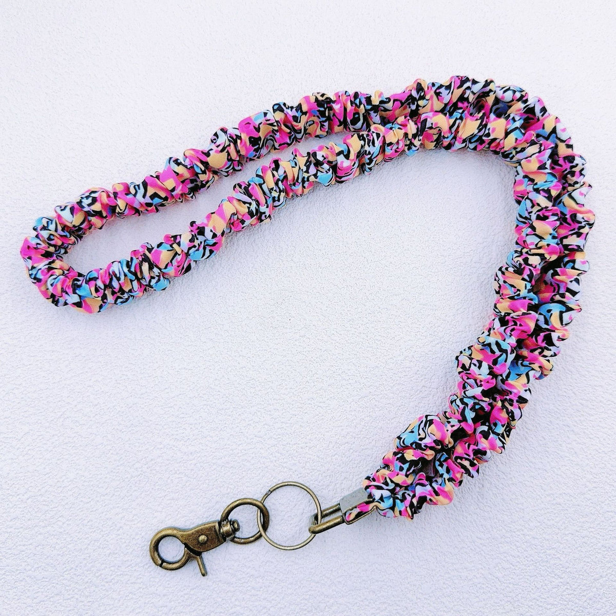 Confetti Print Fabric Lanyard Key Strap - Color_1 - 1