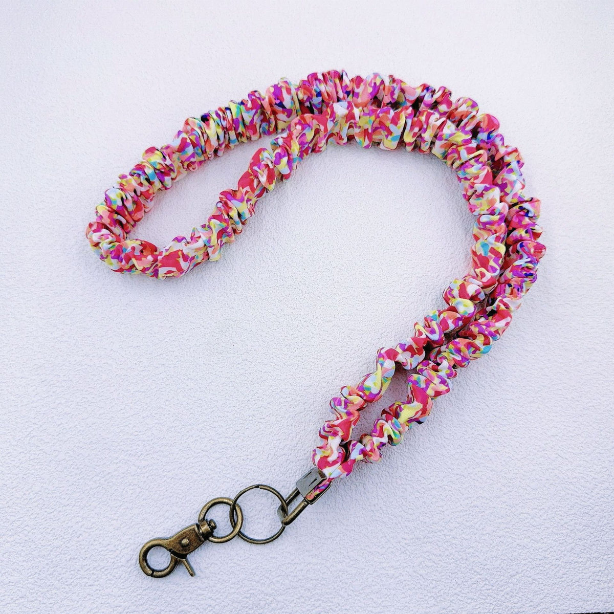 Confetti Print Fabric Lanyard Key Strap - Color_3 - 1